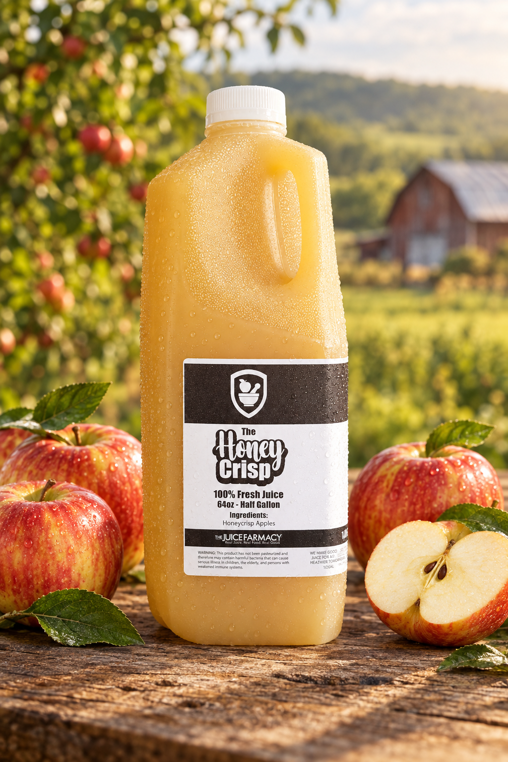 Honeycrisp Apple - Limited Time Half Gallon Special: 64oz Cold-Pressed Fresh Juice