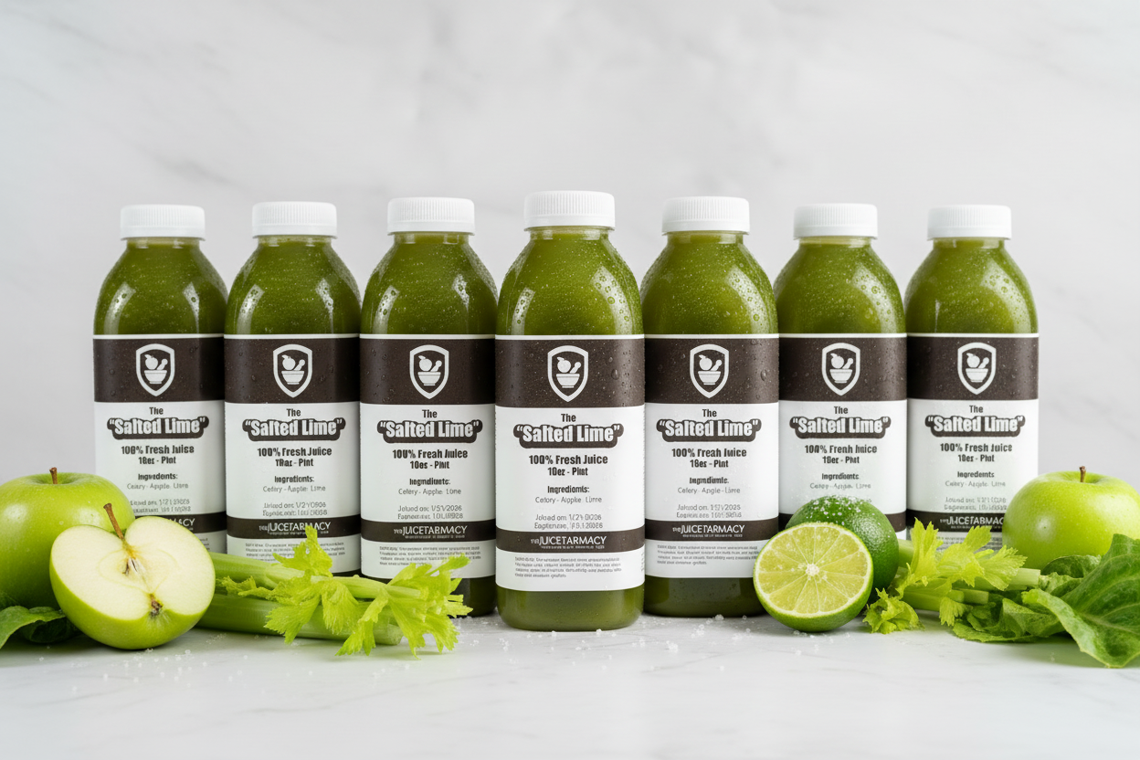 Salted Lime: Weekly Program - 7 Cold-Pressed Juices